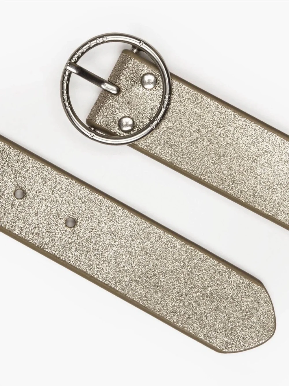 Levi’s Athena gold glitter sparkle belt M Medium